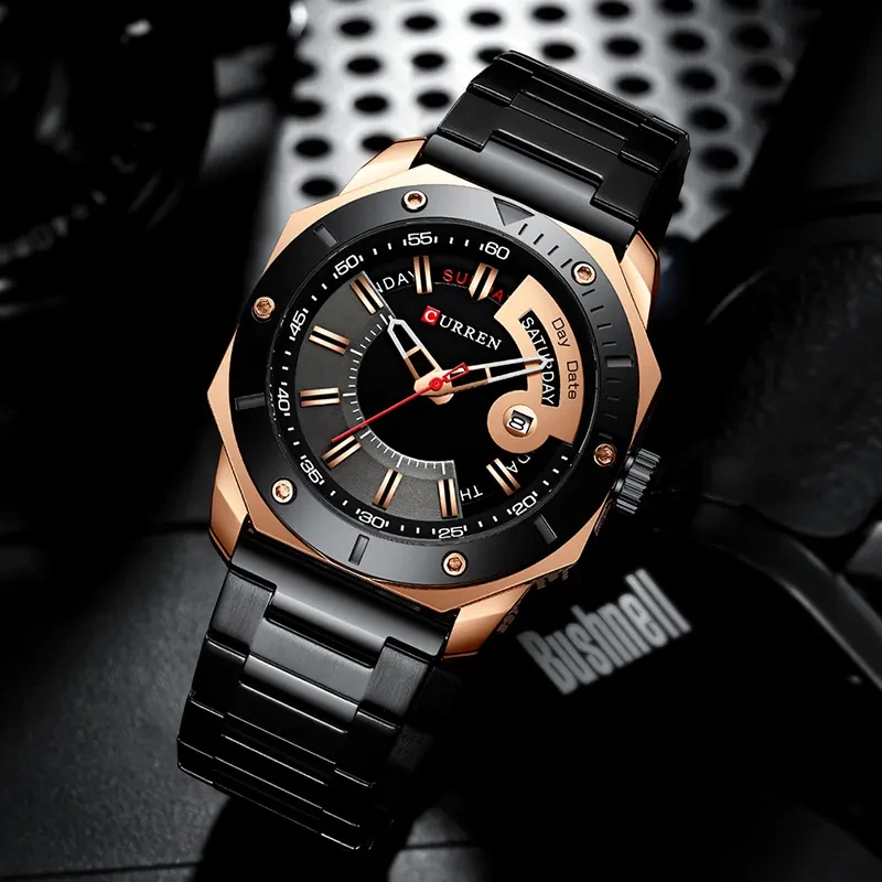 Curren Most Luxurious Black Dial Men’s Watch | 8344
